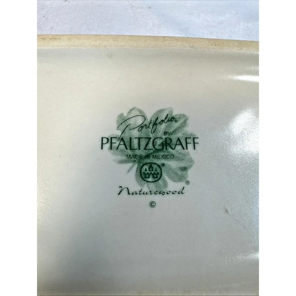 Pfaltzgraff Naturewood 1/4 Lb Covered Butter Dish 6 1/8